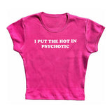 Bonnyshow Psychotic Cropped Tee