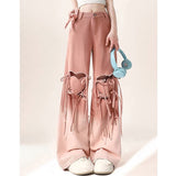 Bonnyshow Knee-Heart Gradient Pants