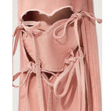 Bonnyshow Knee-Heart Gradient Pants