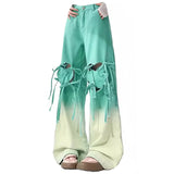 Bonnyshow Knee-Heart Gradient Pants