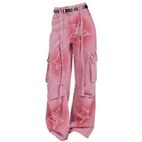 Bonnyshow Y2K Graffiti Star Jeans