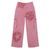 Bonnyshow Y2K Graffiti Star Jeans