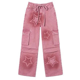 Bonnyshow Y2K Graffiti Star Jeans