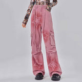 Bonnyshow Y2K Graffiti Star Jeans