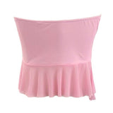 Bonnyshow Coquette Ruffle Tube Top