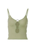 Bonnyshow Josephina Hollow Chest Camisole Top
