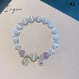 Bonnyshow Sea Blue Treasure Moonlight Crystal Bracelet