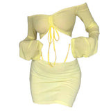 Bonnyshow Tropical Sun Top & Skirt Set