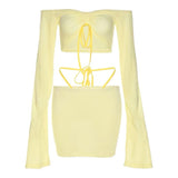 Bonnyshow Tropical Sun Top & Skirt Set