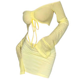 Bonnyshow Tropical Sun Top & Skirt Set